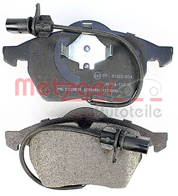 METZGER 1170036 Bremsbelagsatz, Scheibenbremse